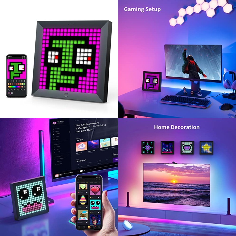 Gaming Controller - LED-Lichtpixel-Anzeigepanel Geeignet für RGB-Lichtleisten, Smart-App-Steuerung mit