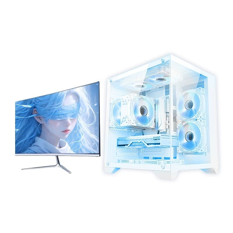 Pc Gaming Prebuilt - Hochwertiger Komplett-Desktop-PC, DIY-Gaming- und Live-Streaming-Bürocomputer-Tower mit