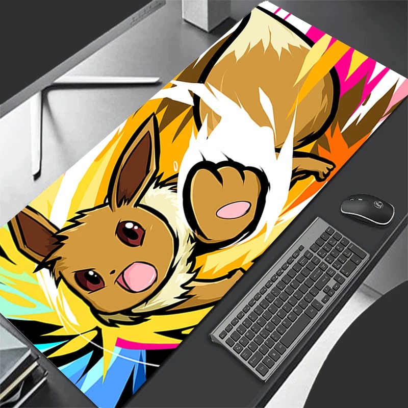 Pc Gaming Notebook - P-Pokemon Eevee Anime Gaming-Mauspad, erweiterte rutschfeste