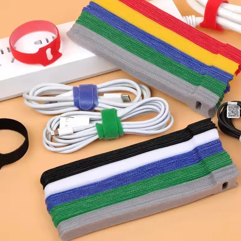 Cable Management Sleeve - 10/30/50 Stück USB-Kabel-Organizer, Kabelbinder, Kabelmanagement-Halter, wiederverwendbarer