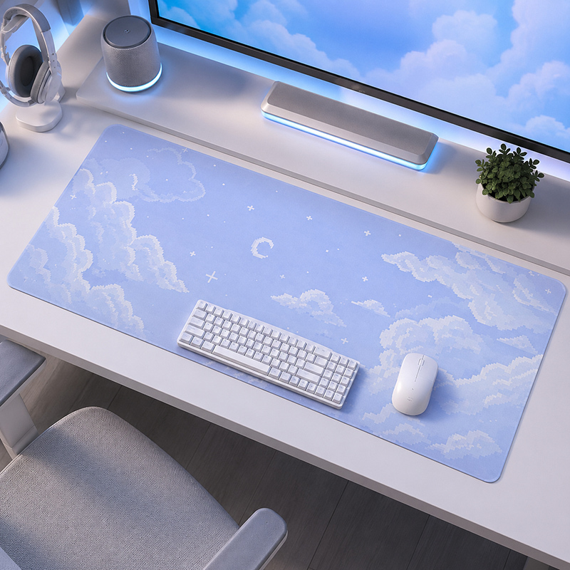 Pc Gaming Cloud - Mauspad Blue Moon Cloud Sky Gaming
