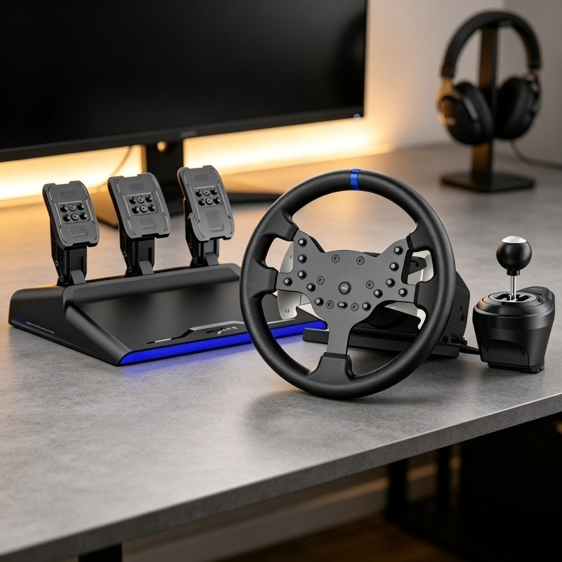 Pc Gaming Windows 7 - V99 3,2 Nm Force-Feedback-Rennlenkrad Gaming-Simulator für