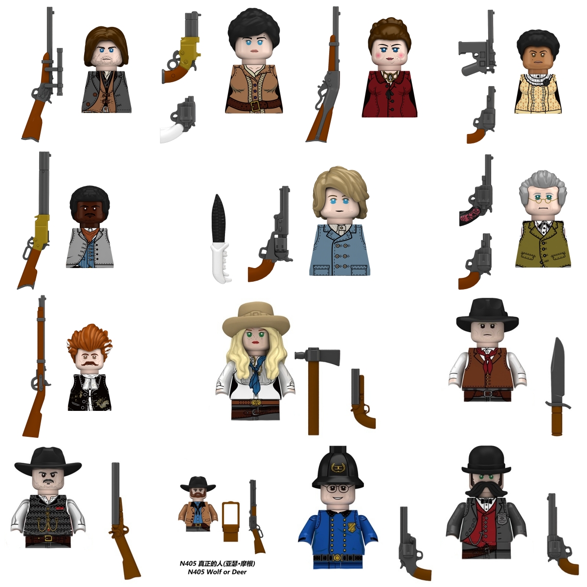 Pc Gaming Prebuilt - Dekorative RDR2-Spielcharakter-Mini-Actionfiguren, Western-Cowboy-Polizei-Cartoon-Figuren als Weihnachtsgeschenke