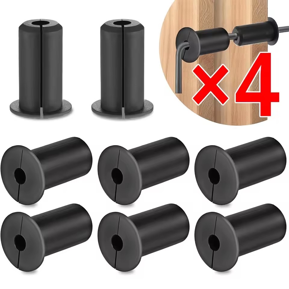 Cable Management Sleeve - 2-4 Stück Silikon-Kabelschutzhüllen-Set für Ethernet 3/4