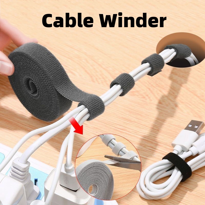 Cable Management Sleeve - Kabel-Organizer, abreißbare Kabelschutzbänder für Telefon, Maus,