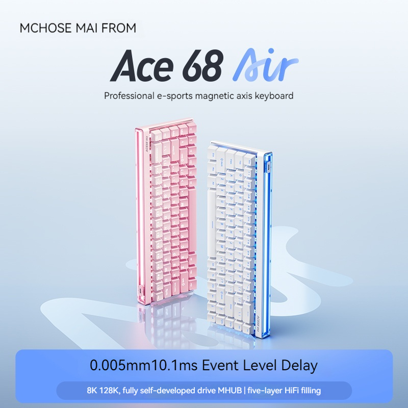Pc Gaming Keyboard - Mchose Ace68 Air Magnetic Axis Mechanische