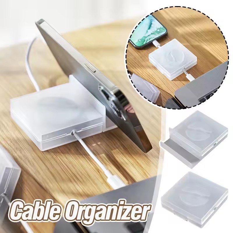 Cable Management Sleeve - Tragbarer Transparenter Kabelorganisator Kabelmanagement USB-Kabelwickler Einziehbarer
