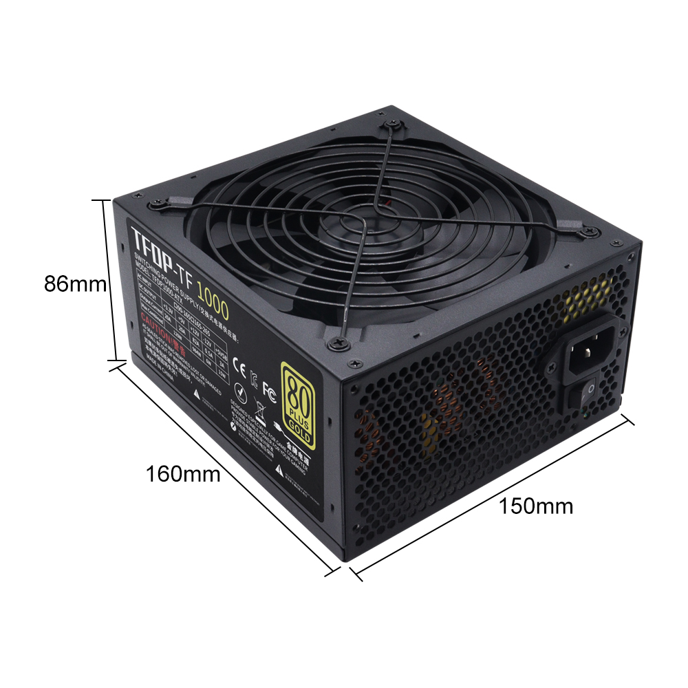 1000 W PC-Netzteil 80 plus Glo – Pc Gaming Watt Bewertung und Preis