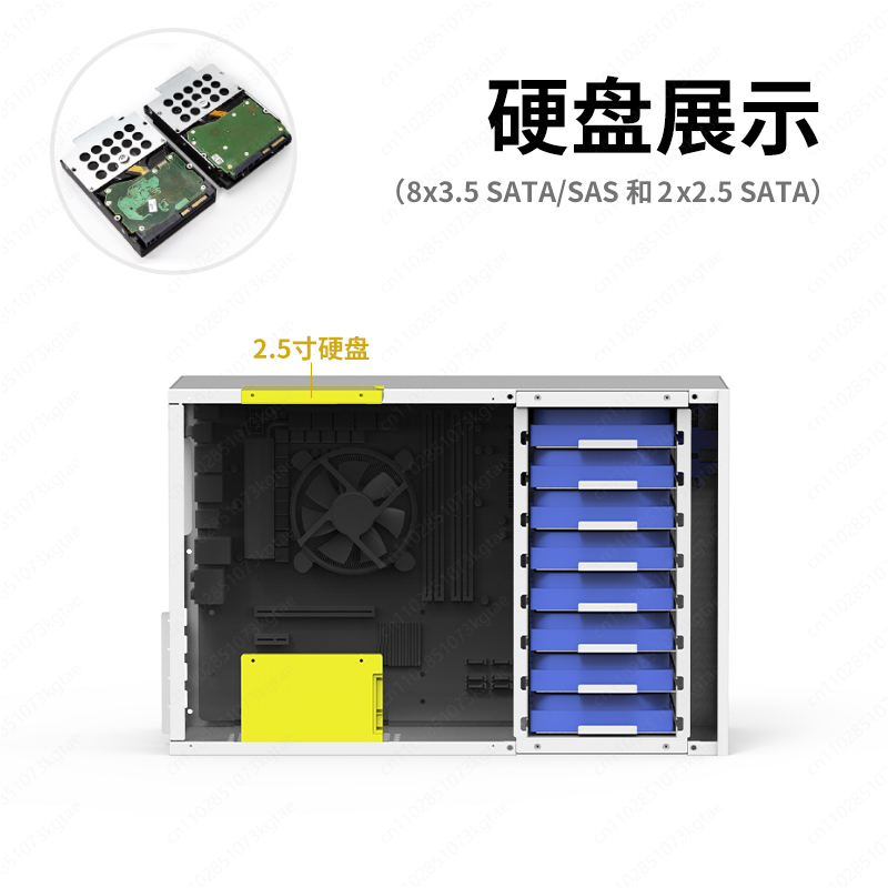 B8 8-Positionen-NAS-Gehäuse AT – Atx Power Supply Bewertung und Preis
