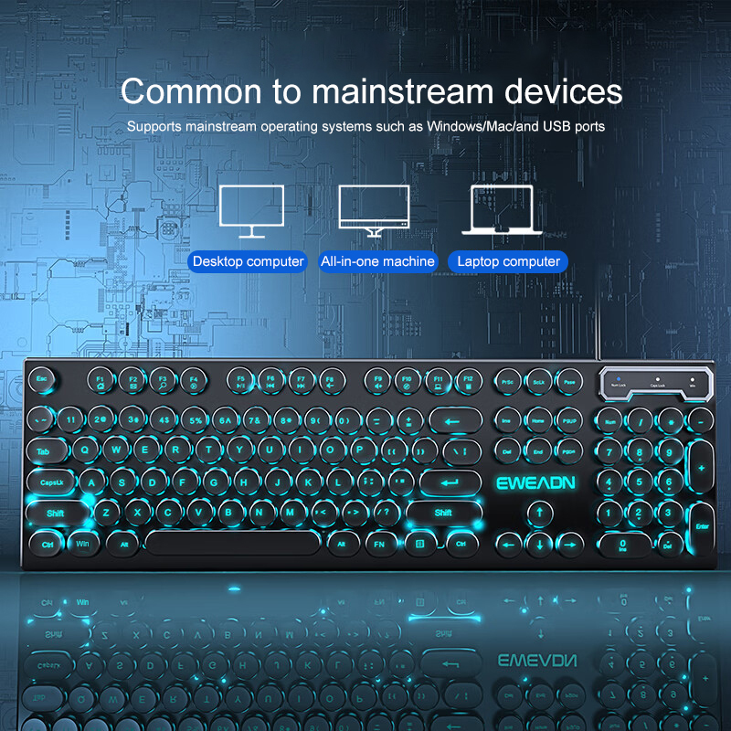 EWEADN Schreibmaschinen-Gaming – Pc Gaming Keyboard Bewertung und Preis