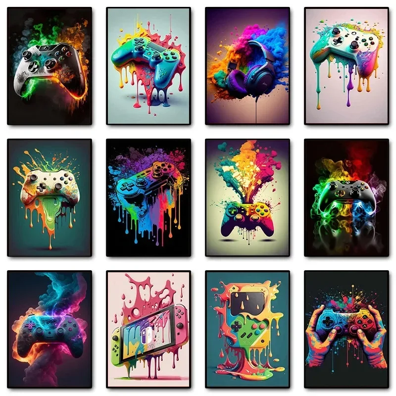 Farbenfrohe Pop-Art Gamer-Cont – Gaming Controller Bewertung und Preis