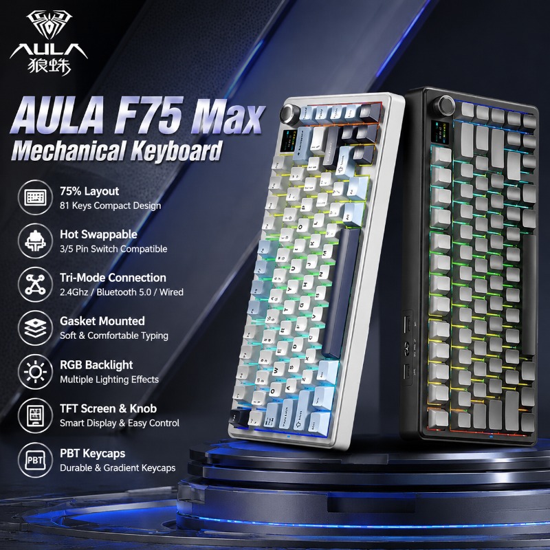 AULA F75 Max Mechanische Tasta – Pc Gaming Keyboard Bewertung und Preis