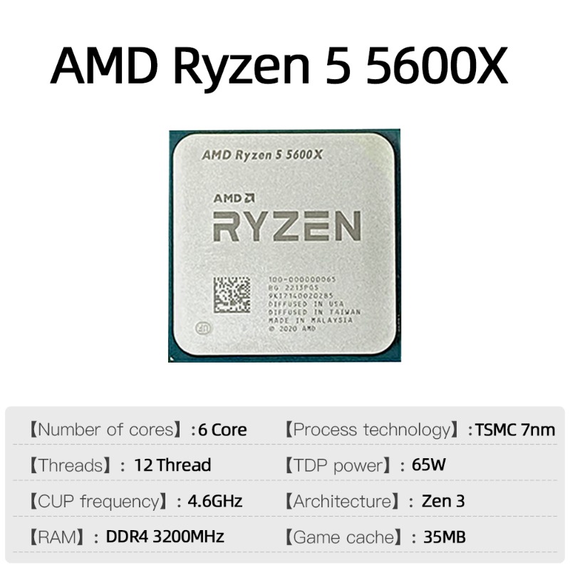 Sockel AM4 Prozessor Ryzen 5 5 – Pc Gaming Watt Bewertung und Preis