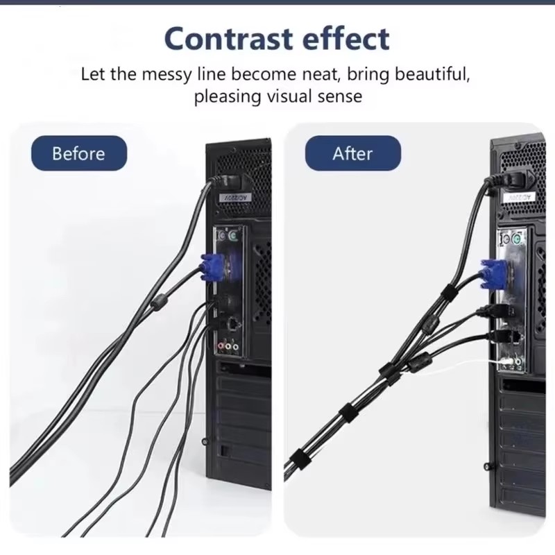 Kabel-Organizer, abreißbare Ka – Cable Management Sleeve Bewertung und Preis