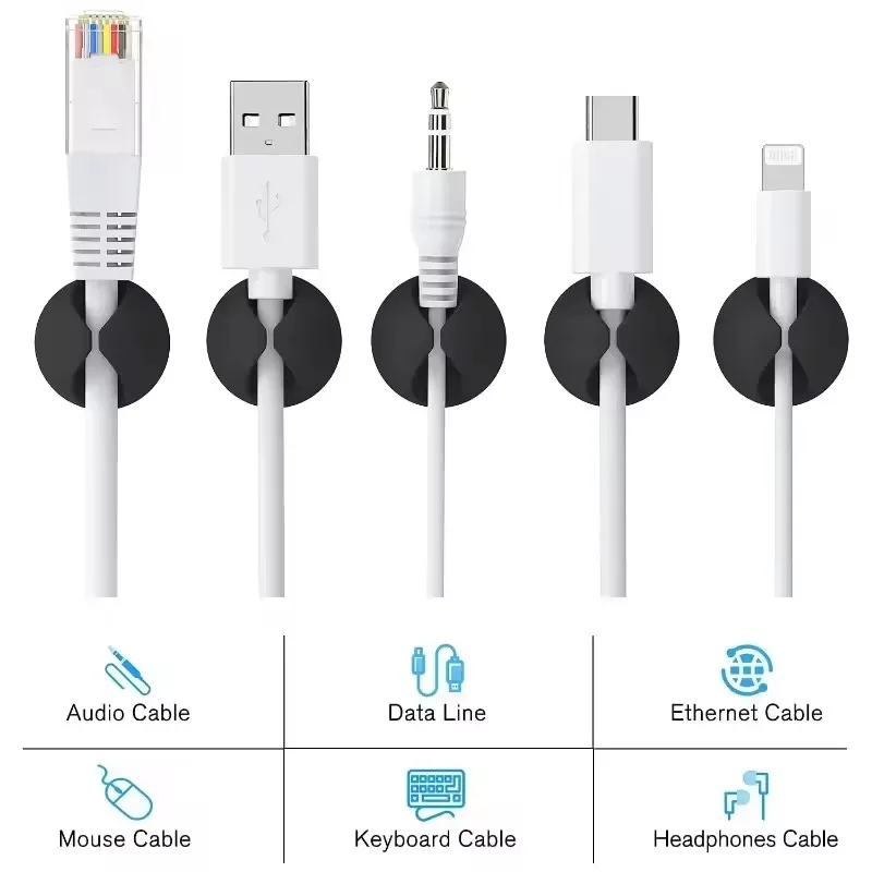 5/50 Stück Desktop-Wand-Kabelc – Cable Management Sleeve Bewertung und Preis